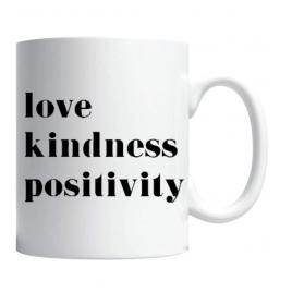 Cana personalizata cu mesaj love kindness positivity 330 ml Creative Rey R