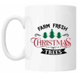 Cana cu mesaj Farm fresh Christmas trees 330 ml Creative Rey R