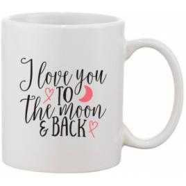 Cana personalizata I love you to the moon and back 330 ml Creative Rey R