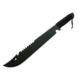 Maceta de vanatoare ideallstore®, eagle knife, 49.5 cm, otel inoxidabil, negru, teaca inclusa