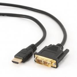 Cablu video gembird, adaptor hdmi (t) la dvi-d sl (t), 4.5m, conectori auriti,