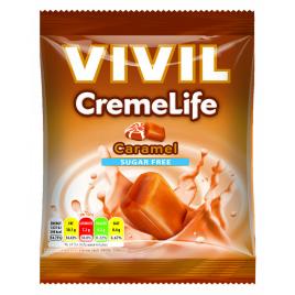 Bomboane cremoase vivil creme life caramel fara zahar - 60 g