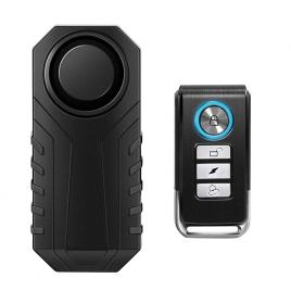 Alarma anti furt pentru biciclete si motociclete sensor de vibratii impermeabila cu telecomanda Aexya Negru