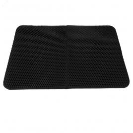 Covor pentru colectarea granulelor de nisip pentru pisici AEXYA Negru 60 x 45 cm