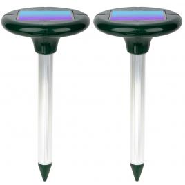 Set de 2 aparate solare ultrasonice contra cartite soareci popandai si alte rozatoare No name verde cu alb