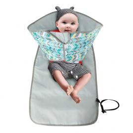 Saltea portabila pentru schimbat scutece pentru copii Aexya multicolor