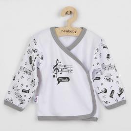 Bluza cu maneca lunga, cu capse, marime, din bumbac 100%, new baby, music