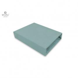 Miminu - cearceaf cu elastic pentru patut 120x60 cm, din bumbac certificat oeko tex standard 100, colectia royal, nepal green