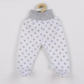 Pantalonasi cu botosei, marime 56, din bumbac 100%, new baby, classic ii grey with stars