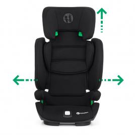 Petite&mars - scaun auto, cu isofix, 15-36 kg, 4 pozitii de reglare a spatarului, elite i-size, conform cu standardul european de securitate ece r129 i-size, lava black