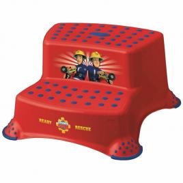 Scaunel inaltator wc in doua trepte, suprafata antiderapanta, igor, 40 x 37 x 21 cm, keeeper, fireman sam