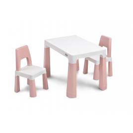 Set masuta cu scaunele pentru copii toyz monti roz