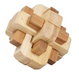Joc logic iq din lemn bambus in cutie metalica - 5