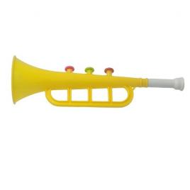 Jucarie trompeta, zgomot de trompeta, galben, 30 x 10 cm, dalimag