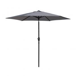 Umbrela de protectie solara pentru gradina, diametru de 2.7 m, gri, Vivo, PU27