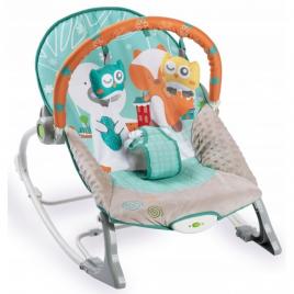 Balansoar cu vibratii, vulpita si ursul ricokids 7309 - turcoaz