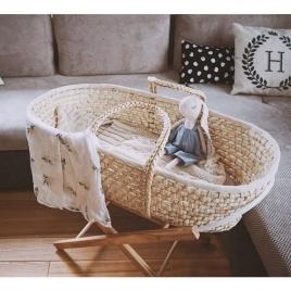 Cosulet bebe pentru dormit handmade din material ecologic ahoj baby natur