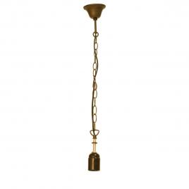 Baza si lant din fier auriu pentru lustra tiffany, 60w, 130 cm