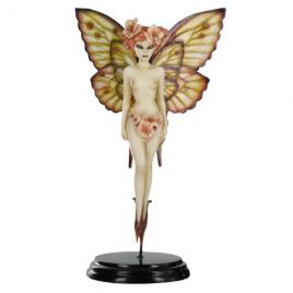 Figurina decorativa ideallstore® editie limitata, zana primaverii, rasina, lucrata manual, 15 cm, multicolor