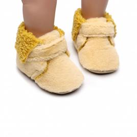 Botosei imblaniti galbeni pentru bebelusi (marime disponibila: 3-6 luni
