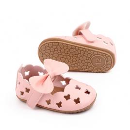 Pantofiori roz pentru fetite - shein (marime disponibila: 3-6 luni (marimea 18