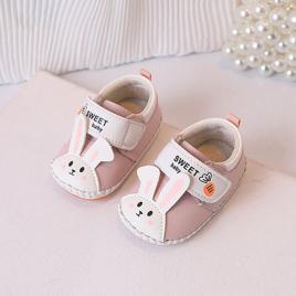 Pantofiori roz pentru fetite - iepuras (marime disponibila: 3-6 luni (marimea
