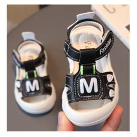 Sandale negre pentru baietei - fashion m (marime disponibila: marimea 21)