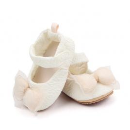 Pantofiori ivoire pentru fetite (marime disponibila: 6-9 luni (marimea 19