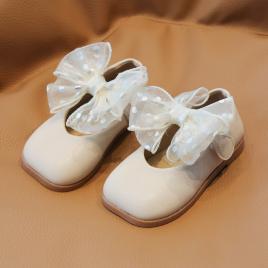 Pantofi eleganti ivoire - organza (marime disponibila: marimea 21)