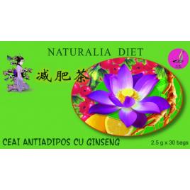 Ceai antiadipos+ginseng 30dz naturalia diet