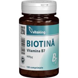 Biotina vitamina b7 900mcg 100cpr
