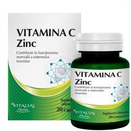 Vitamina c+zinc 20cpr