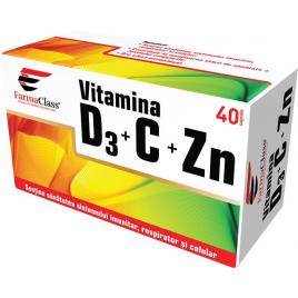 Vitamina d3+c+zn 40cps