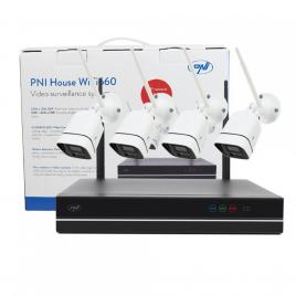 Pni kit nvr house wifi660 8 canale+4cam