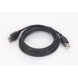 Cablu usb gembird prelungitor, usb 2.0 (t) la usb 2.0 (m), 1.8m, conectori