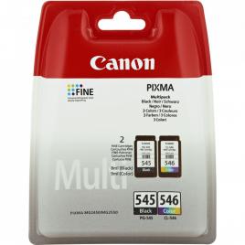 Combo-pack original canon black/color, pg-545/cl-546, pentru pixma