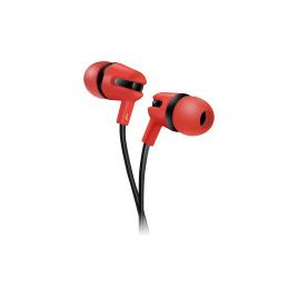 Canyon sep-4 stereo earphone with microphone, 1.2m flat cable, red, 22*12*12mm,