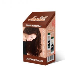 Vopsea par henna castaniu inchis 100gr kian cosmetics