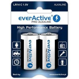Baterie alcalina lr14 blister 2 buc everactive