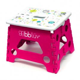 Inaltator de baie pliabil, step, practic si usor de transportat, rezistent pana la 113 kg, bbluv, pink