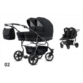 Carucior pentru gemeni mikado goldstar 2 in 1 gs-02