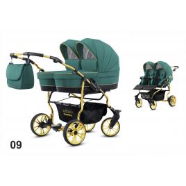 Carucior pentru gemeni mikado goldstar 2 in 1 gs-09