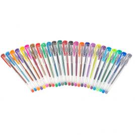 Set 25 pixuri cu gel, 15 cm, Multicolor