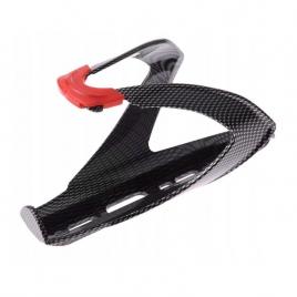 Suport bidon apa bicicleta, ProCart, universal, constructie solida, 8x14x8cm, negru-rosu