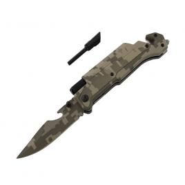 Briceag de vanatoare ideallstore®, military blade, otel inoxidabil, 22 cm, verde