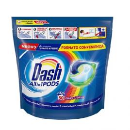 Dash detergent all in 1 pods color, 50 capsule