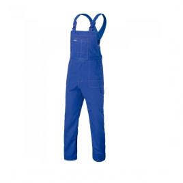 Pantaloni de lucru cu pieptar, salopeta, albastru, model confort, 176 cm, marimea l