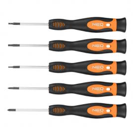 Surubelnite de precizie set de 5 buc. neo tools 04-224