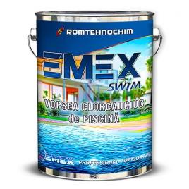 Vopsea clorcauciuc de piscina “emex swim” - albastru - bid. 23 kg