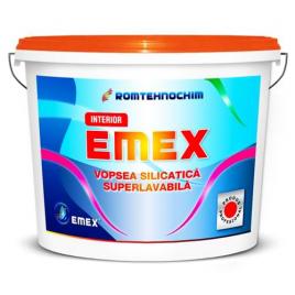 Vopsea lavabila silicatica interior “emex” - alb - bid. 15 l